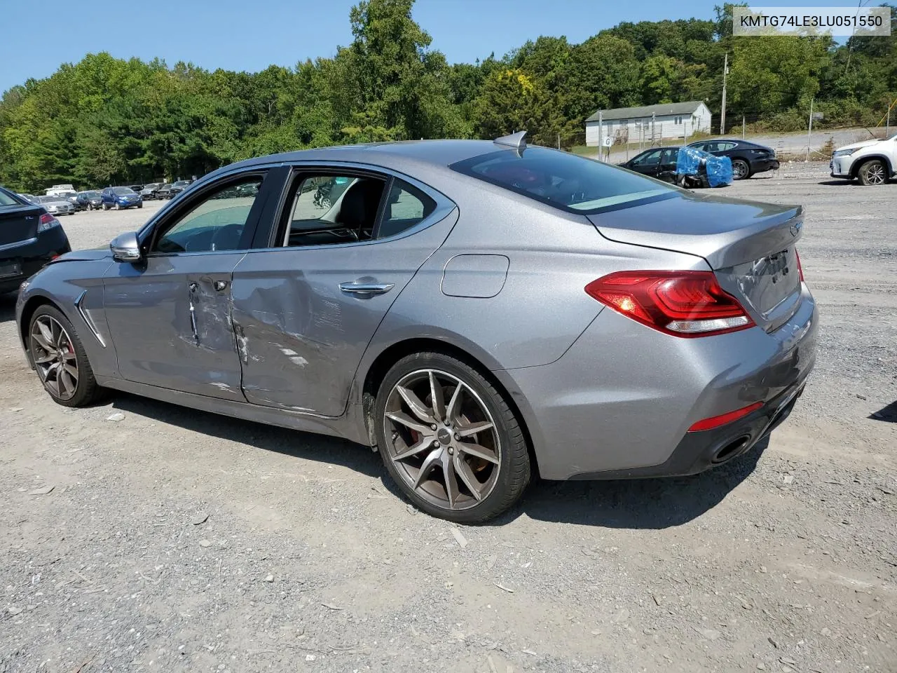 2020 Genesis G70 Elite VIN: KMTG74LE3LU051550 Lot: 70317394