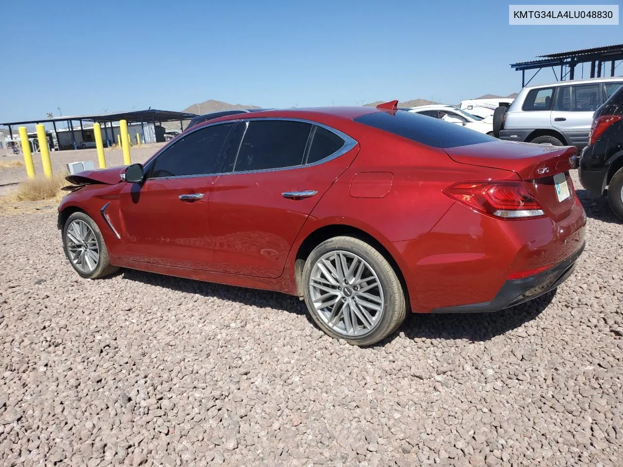 2020 Genesis G70 Elite VIN: KMTG34LA4LU048830 Lot: 71755414