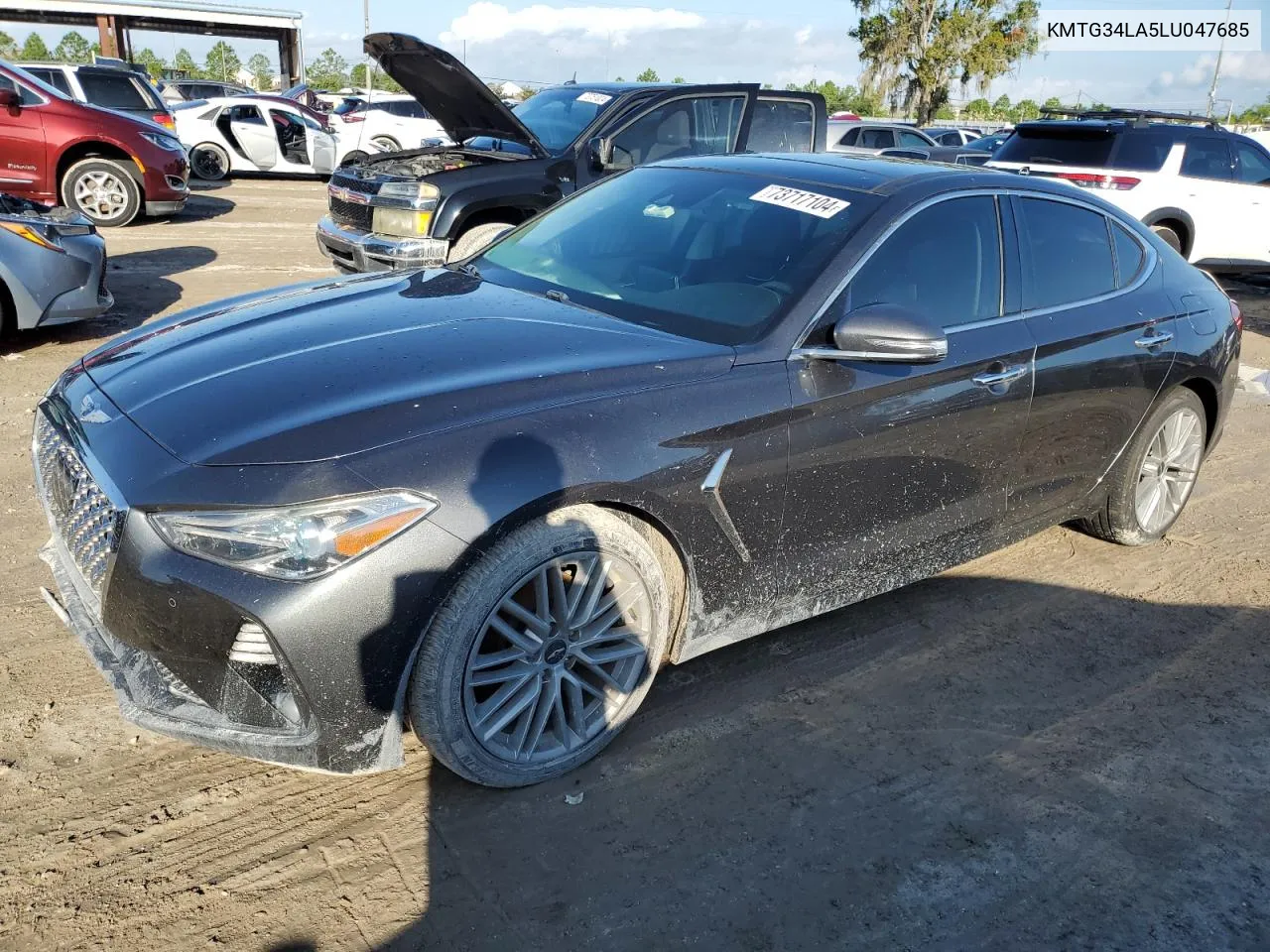 2020 Genesis G70 Elite VIN: KMTG34LA5LU047685 Lot: 73717104