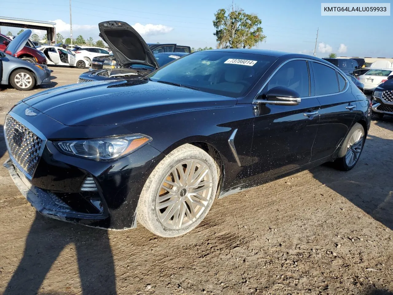 2020 Genesis G70 VIN: KMTG64LA4LU059933 Lot: 73786014