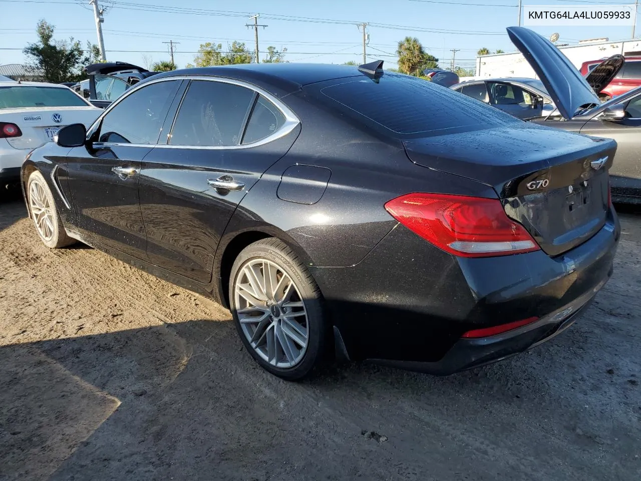 2020 Genesis G70 VIN: KMTG64LA4LU059933 Lot: 73786014