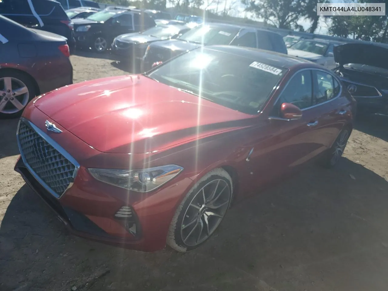 2020 Genesis G70 Prestige VIN: KMTG44LA4LU048341 Lot: 74528584