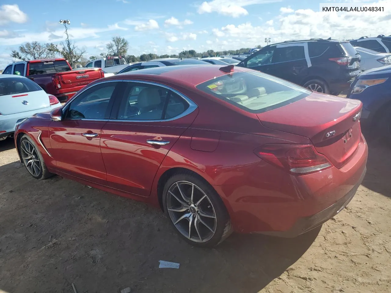 2020 Genesis G70 Prestige VIN: KMTG44LA4LU048341 Lot: 74528584