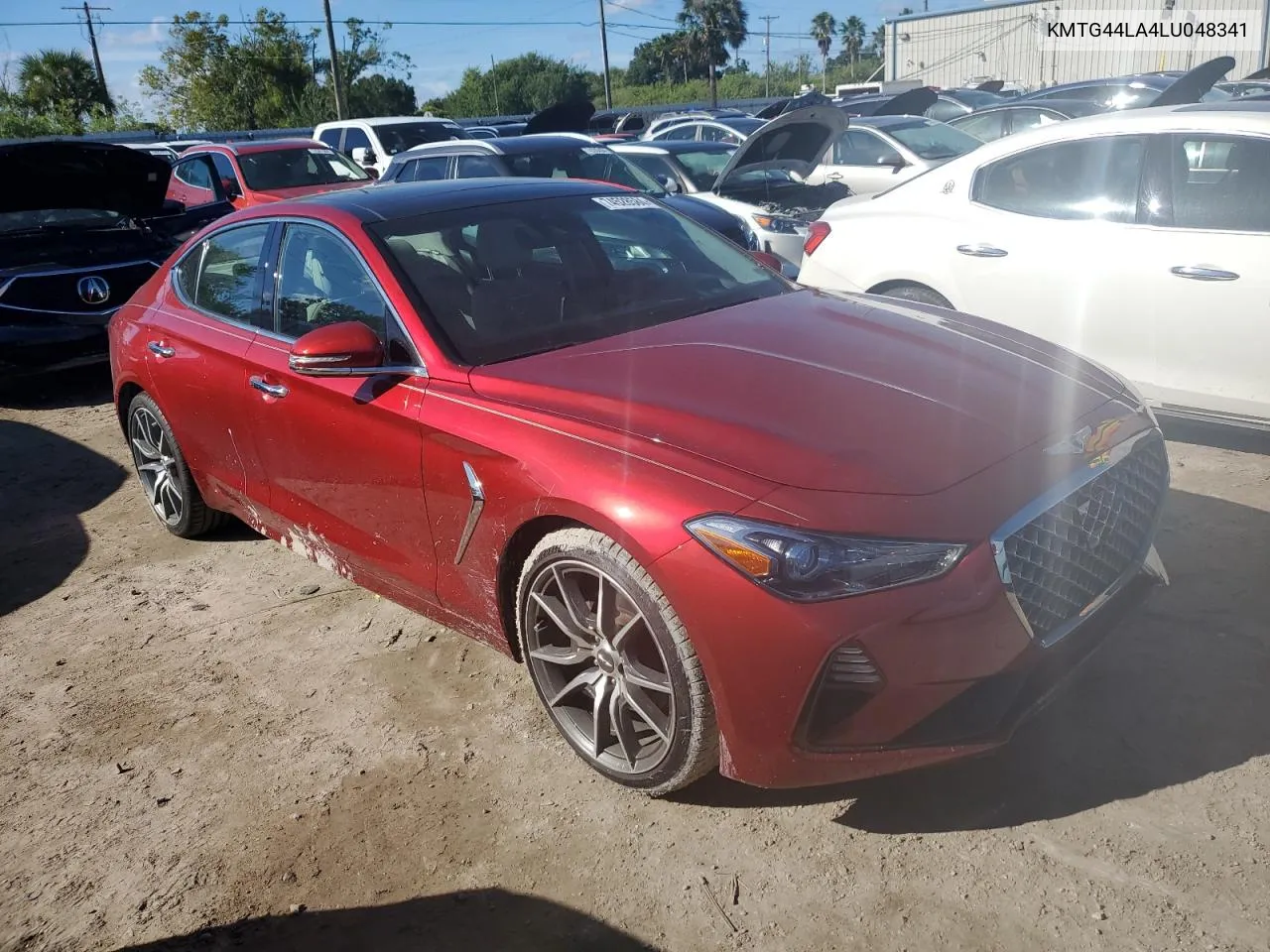 2020 Genesis G70 Prestige VIN: KMTG44LA4LU048341 Lot: 74528584