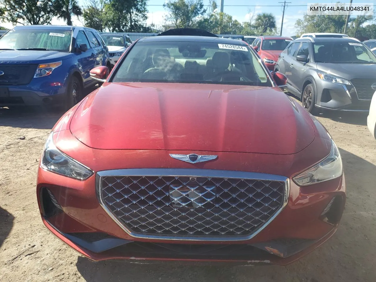 2020 Genesis G70 Prestige VIN: KMTG44LA4LU048341 Lot: 74528584