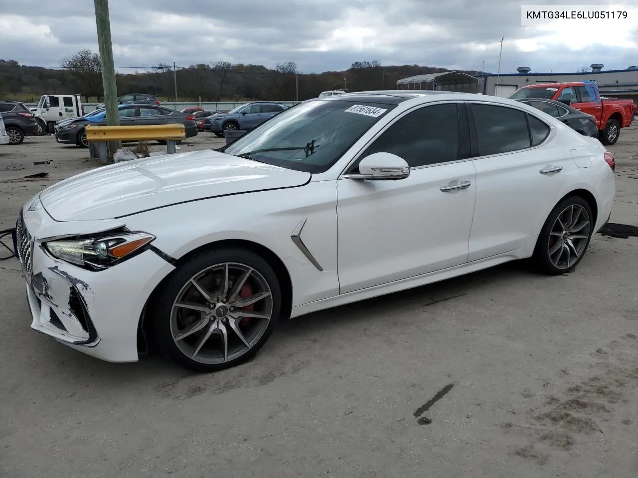 2020 Genesis G70 Prestige VIN: KMTG34LE6LU051179 Lot: 81561634