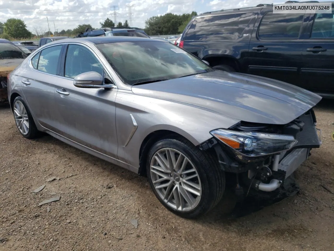 2021 Genesis G70 Elite VIN: KMTG34LA0MU075248 Lot: 59276124