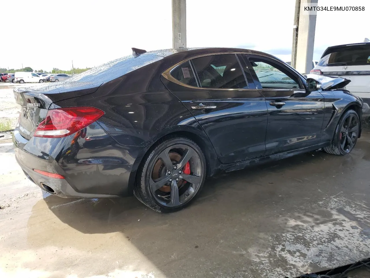 2021 Genesis G70 Prestige VIN: KMTG34LE9MU070858 Lot: 71347344