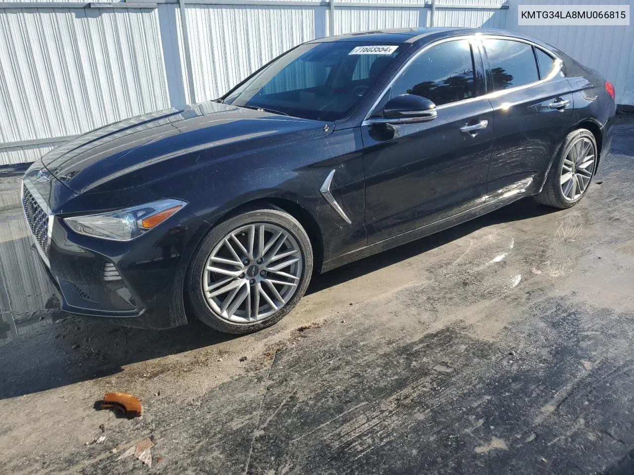 2021 Genesis G70 Elite VIN: KMTG34LA8MU066815 Lot: 71603554