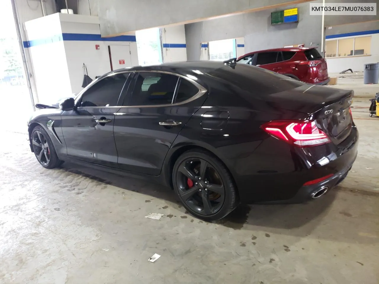 2021 Genesis G70 Prestige VIN: KMTG34LE7MU076383 Lot: 71798544