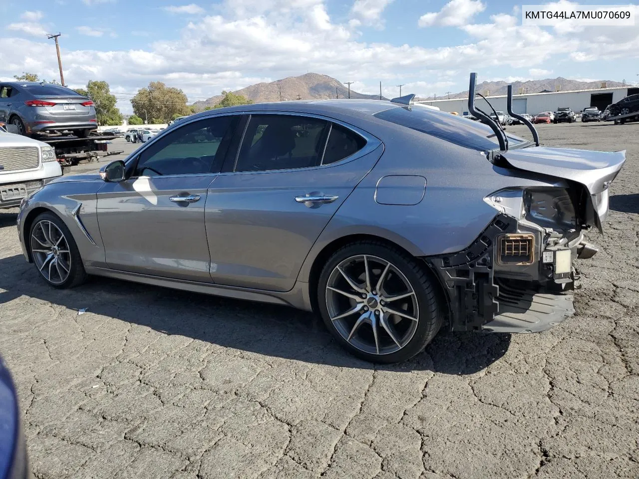 2021 Genesis G70 Prestige VIN: KMTG44LA7MU070609 Lot: 71809394