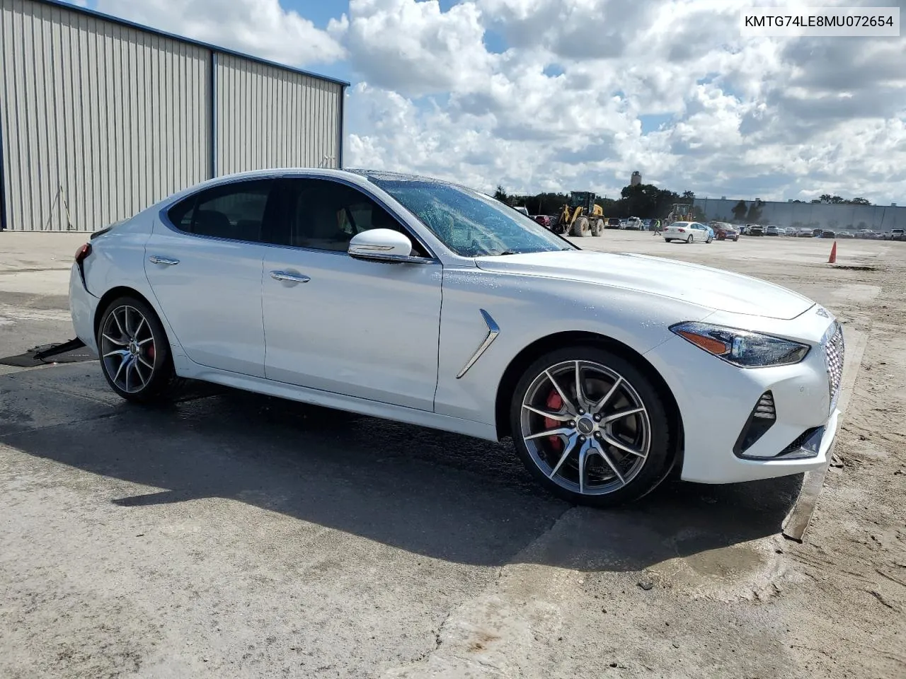 2021 Genesis G70 VIN: KMTG74LE8MU072654 Lot: 74278574