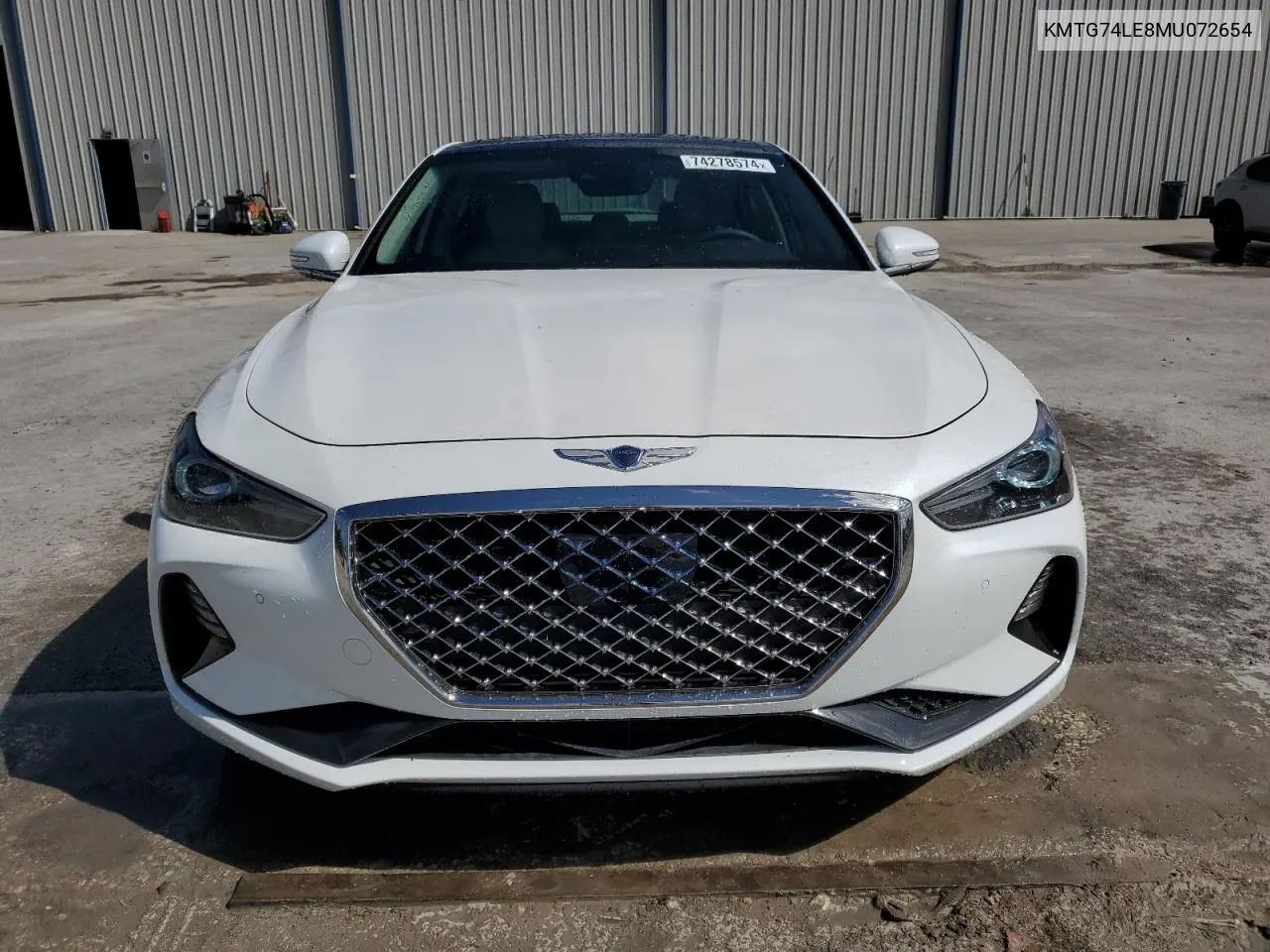 2021 Genesis G70 VIN: KMTG74LE8MU072654 Lot: 74278574