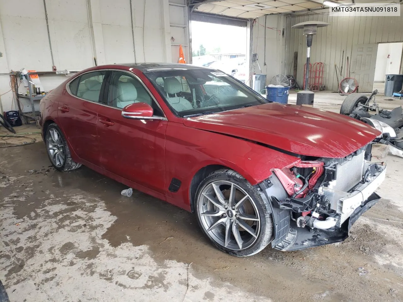 2022 Genesis G70 Base VIN: KMTG34TA5NU091818 Lot: 54402744