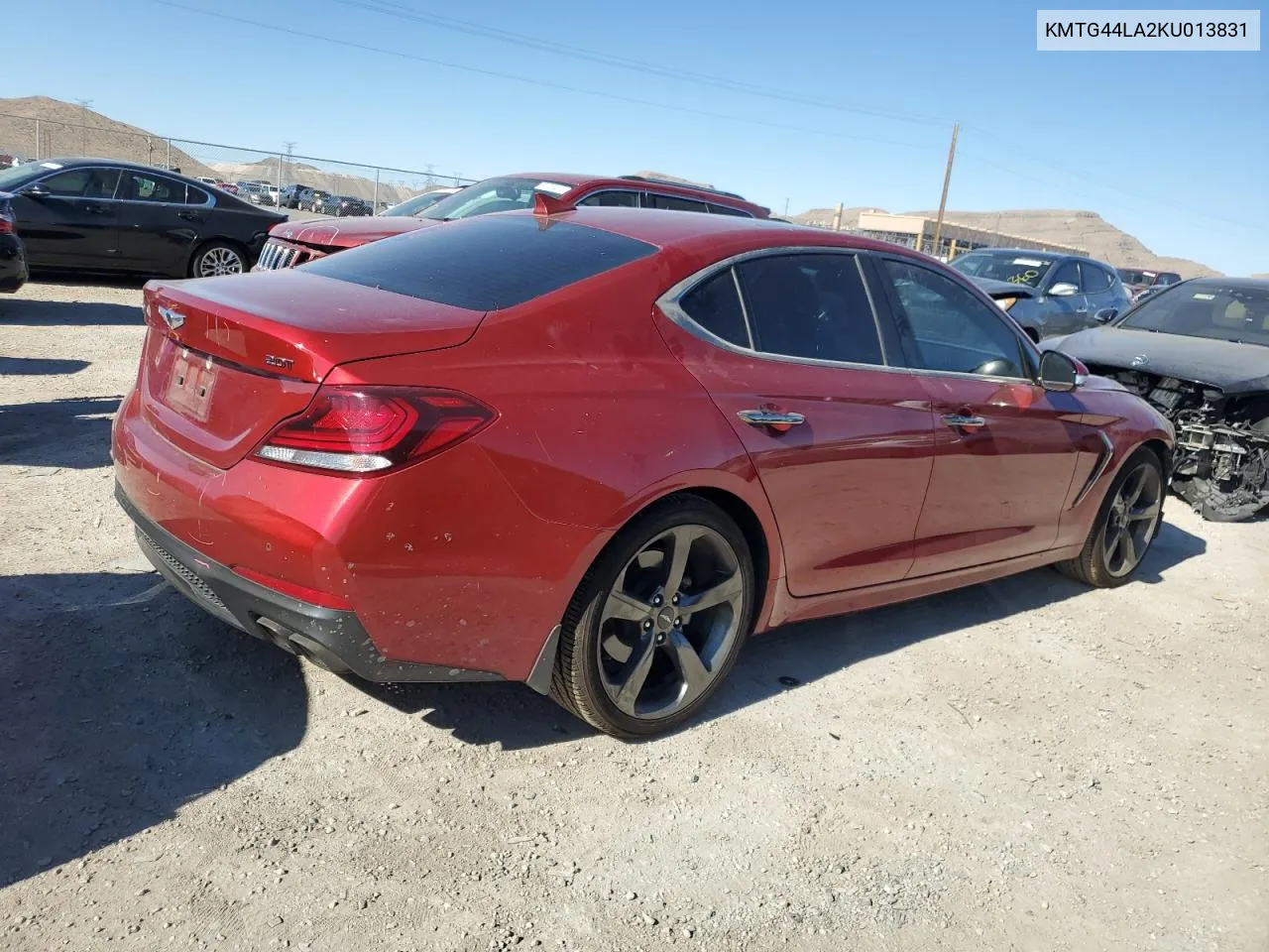 2019 Genesis G70 Prestige VIN: KMTG44LA2KU013831 Lot: 61528454