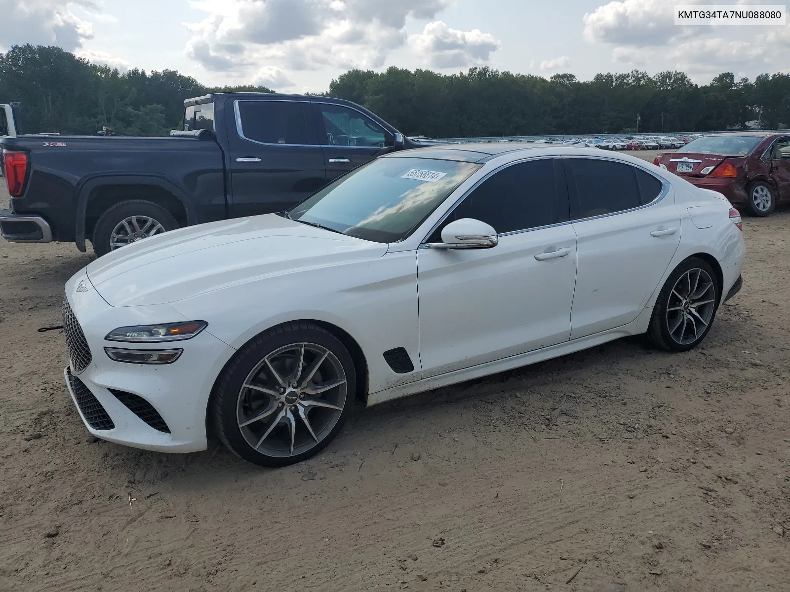 2022 Genesis G70 Base VIN: KMTG34TA7NU088080 Lot: 66758814