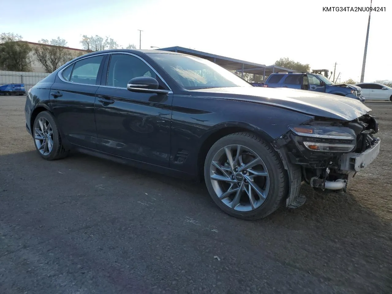 2022 Genesis G70 Base VIN: KMTG34TA2NU094241 Lot: 73439144