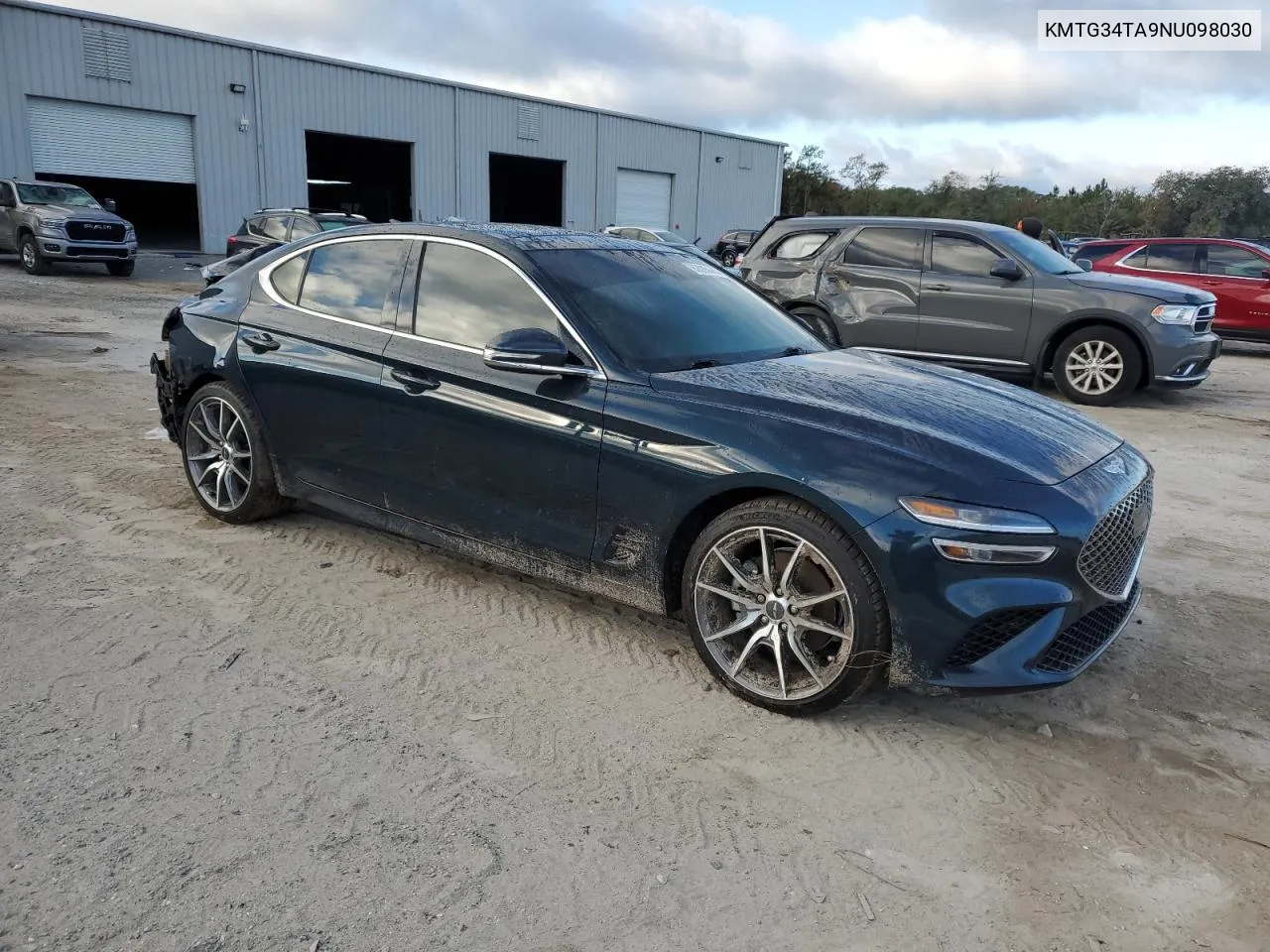 2022 Genesis G70 Base VIN: KMTG34TA9NU098030 Lot: 80685444