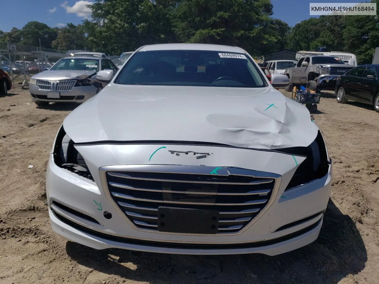 2017 Genesis G80 Base VIN: KMHGN4JE9HU168494 Lot: 60469974