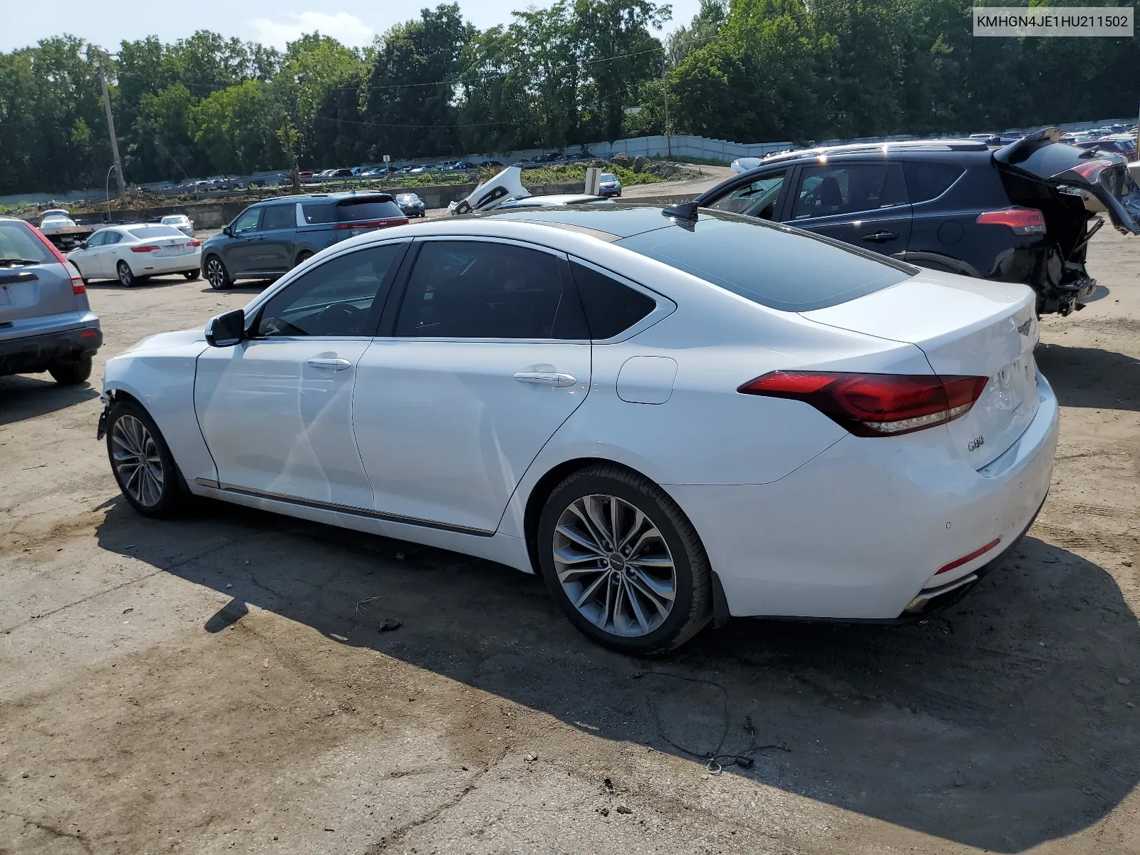 2017 Genesis G80 Base VIN: KMHGN4JE1HU211502 Lot: 64684094