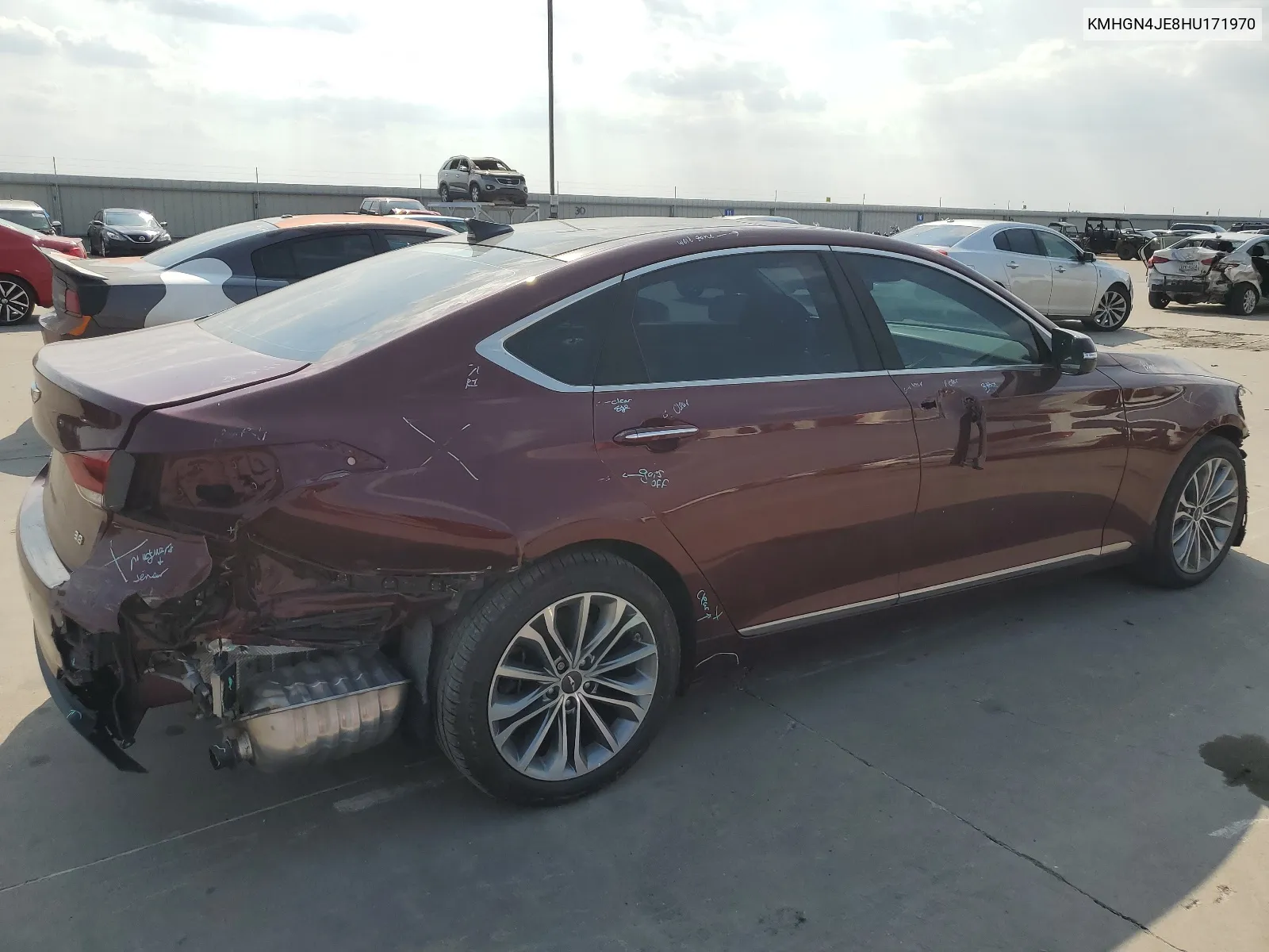 KMHGN4JE8HU171970 2017 Genesis G80 Base