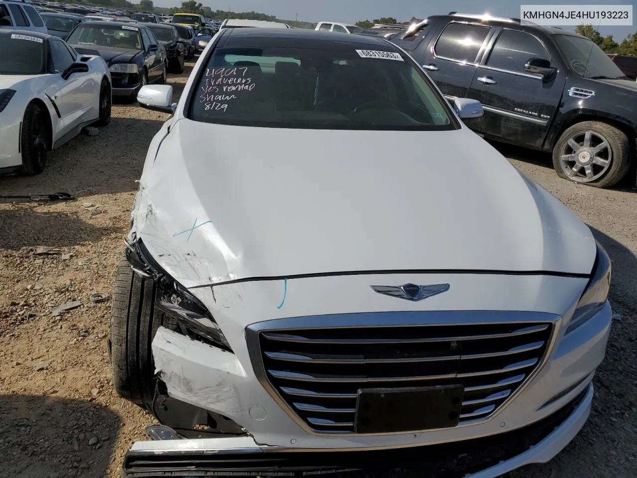 2017 Genesis G80 Base VIN: KMHGN4JE4HU193223 Lot: 68315563