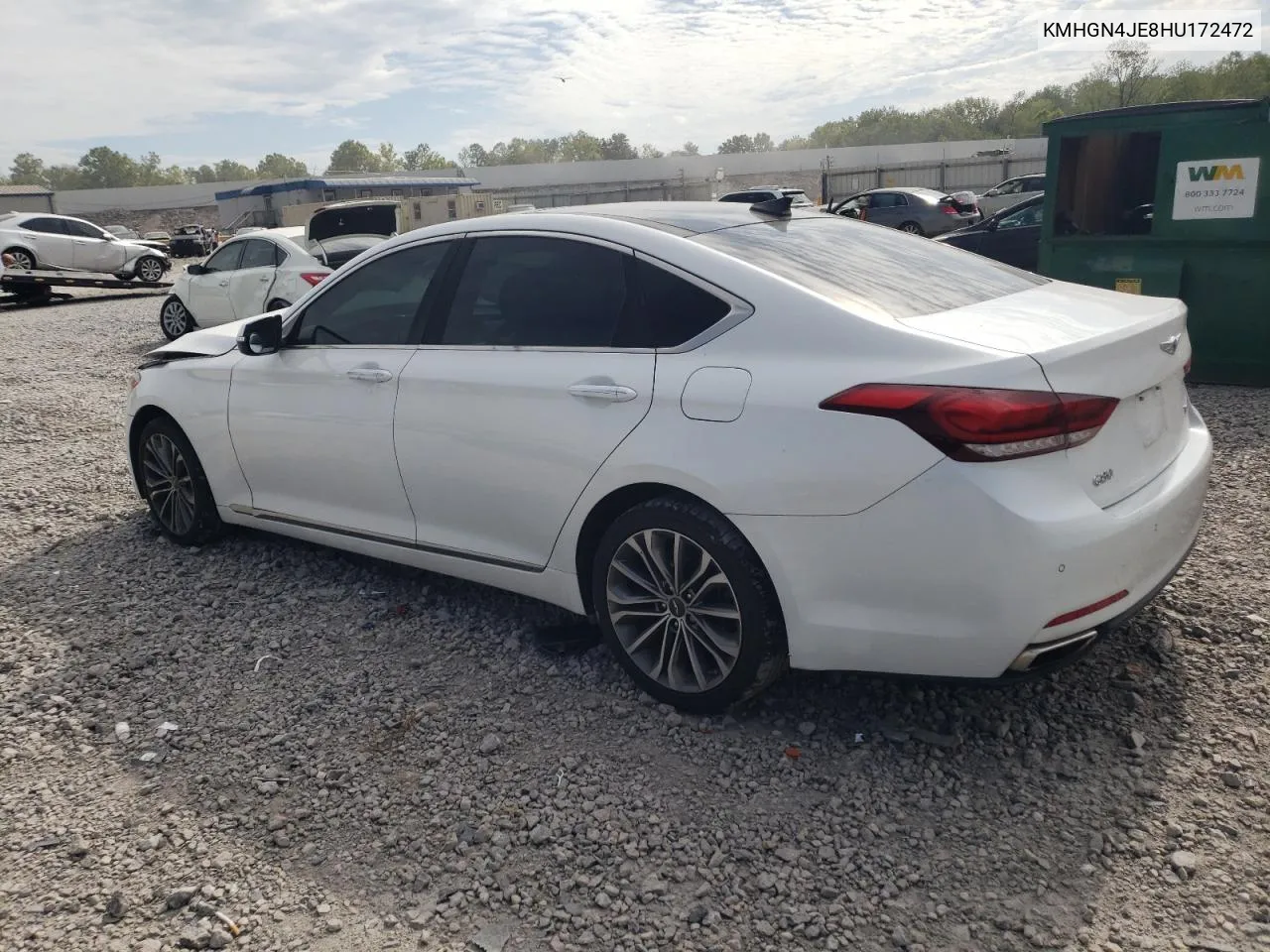 2017 Genesis G80 Base VIN: KMHGN4JE8HU172472 Lot: 70010094