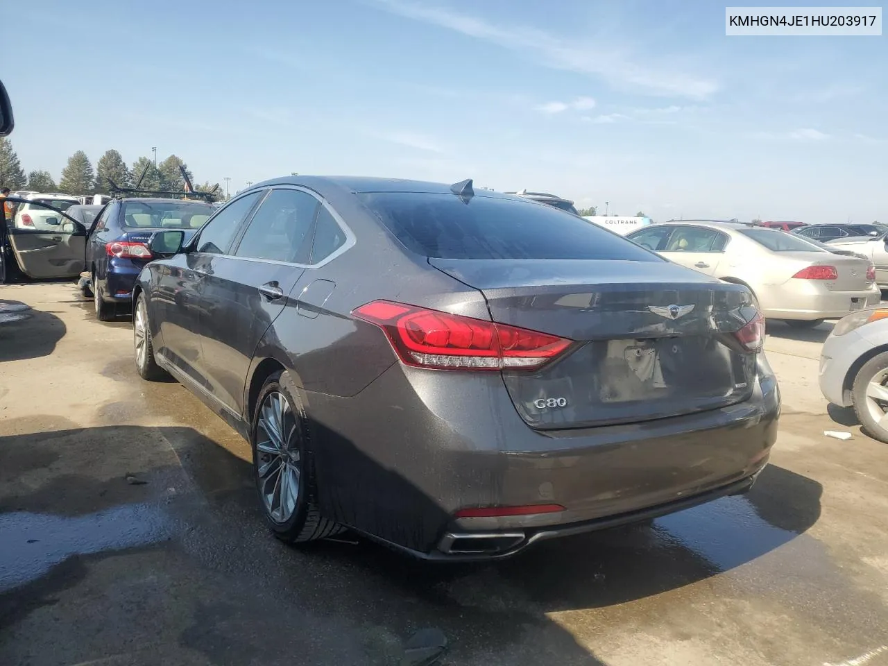 2017 Genesis G80 Base VIN: KMHGN4JE1HU203917 Lot: 71971464