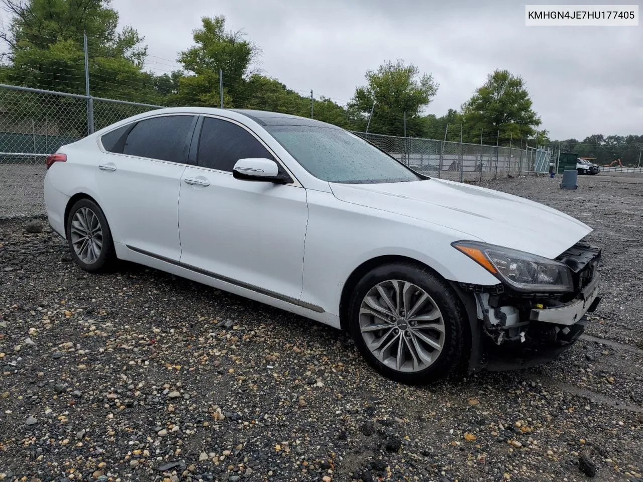 2017 Genesis G80 Base VIN: KMHGN4JE7HU177405 Lot: 73409764