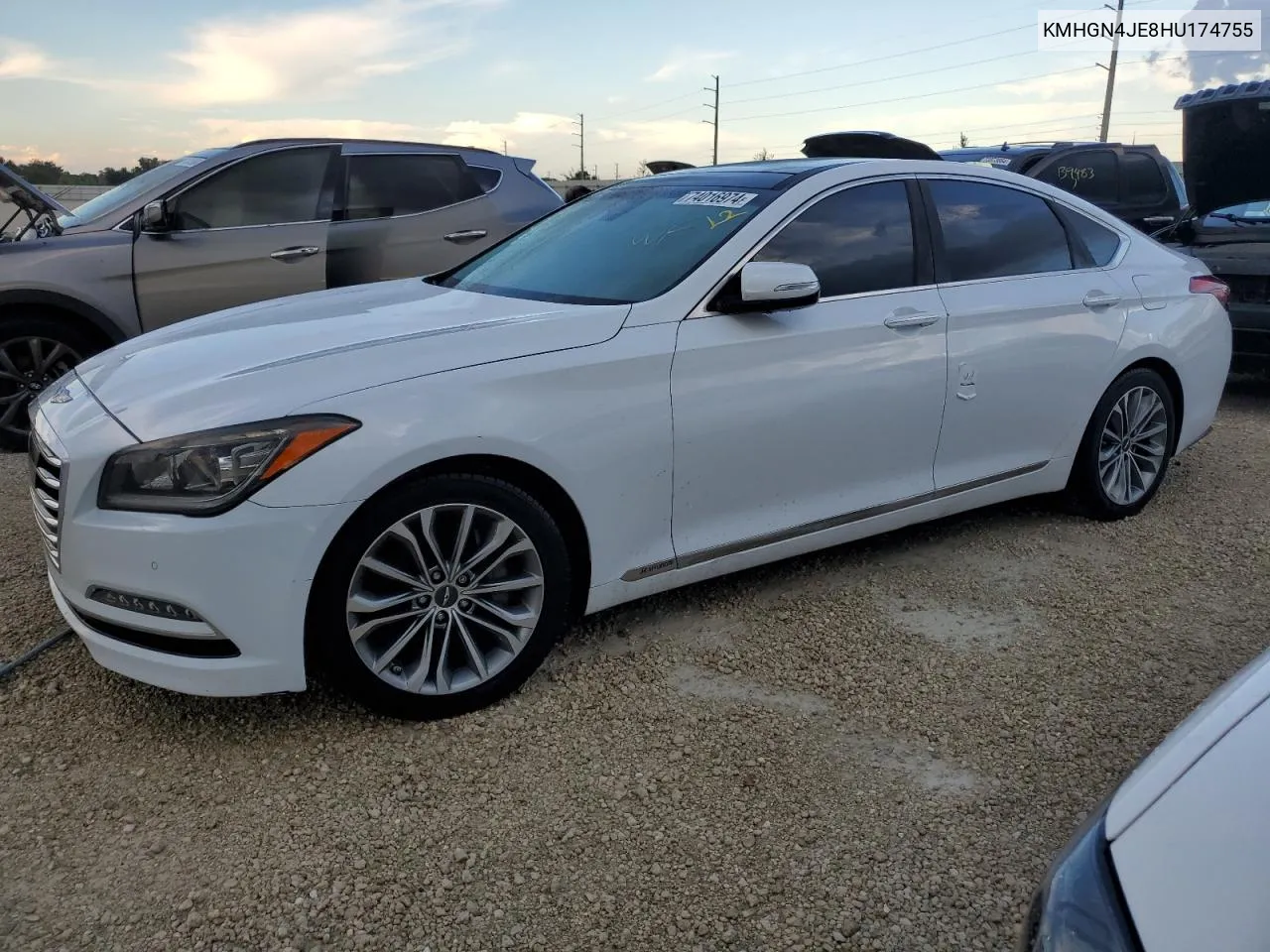 2017 Genesis G80 Base VIN: KMHGN4JE8HU174755 Lot: 74016974