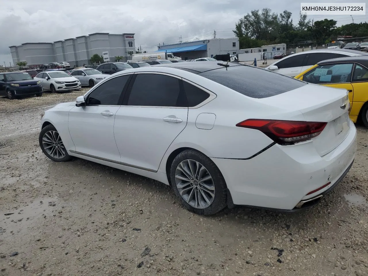 2017 Genesis G80 Base VIN: KMHGN4JE3HU172234 Lot: 74680664