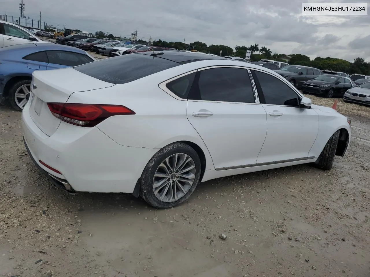 2017 Genesis G80 Base VIN: KMHGN4JE3HU172234 Lot: 74680664