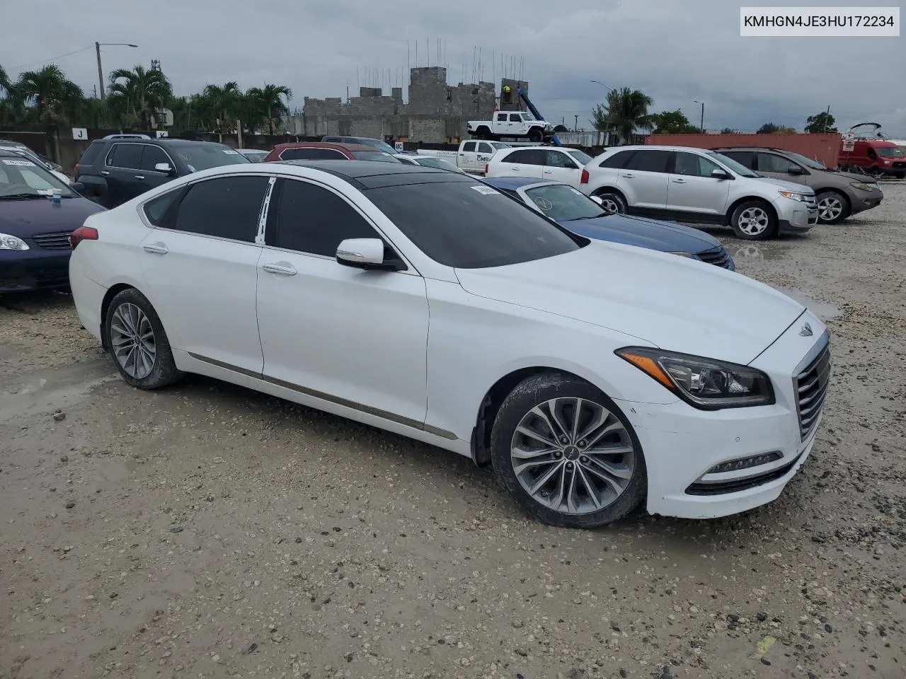 2017 Genesis G80 Base VIN: KMHGN4JE3HU172234 Lot: 74680664