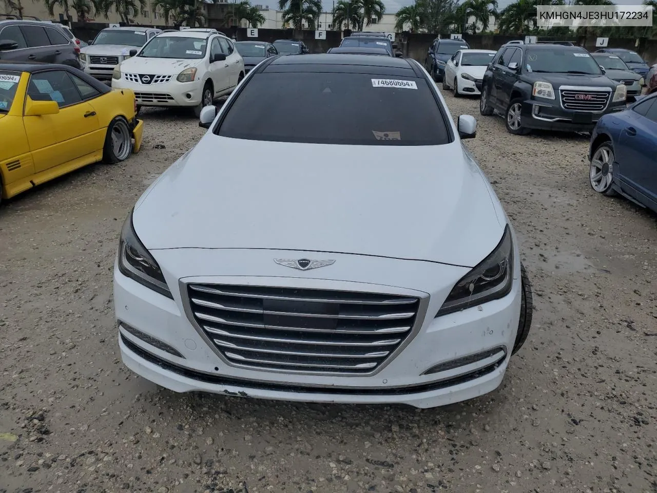 2017 Genesis G80 Base VIN: KMHGN4JE3HU172234 Lot: 74680664