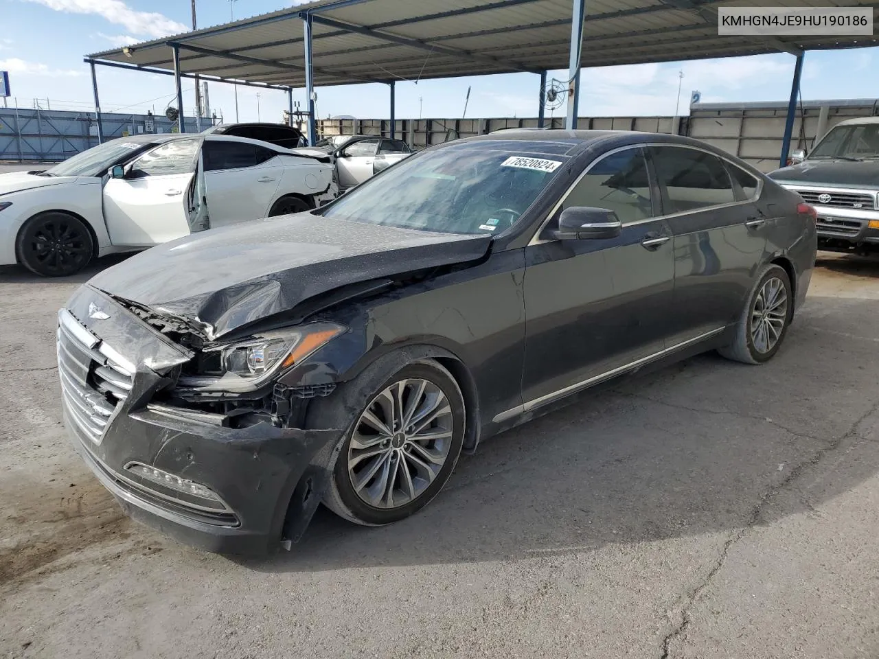 2017 Genesis G80 Base VIN: KMHGN4JE9HU190186 Lot: 78520824