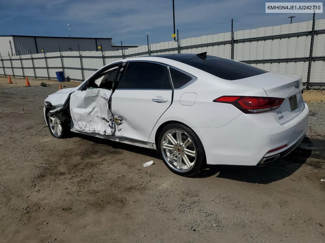 2018 Genesis G80 Base VIN: KMHGN4JE1JU242710 Lot: 53434094