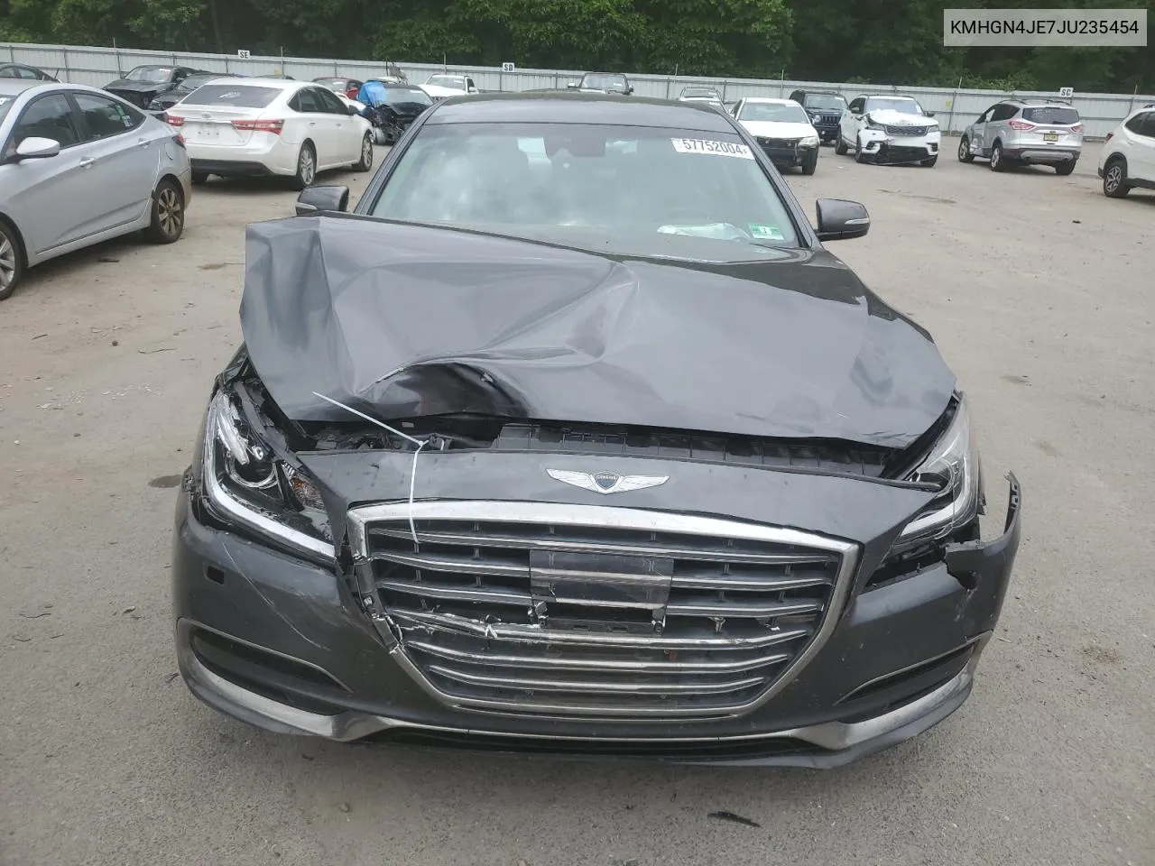 2018 Genesis G80 Base VIN: KMHGN4JE7JU235454 Lot: 57752004