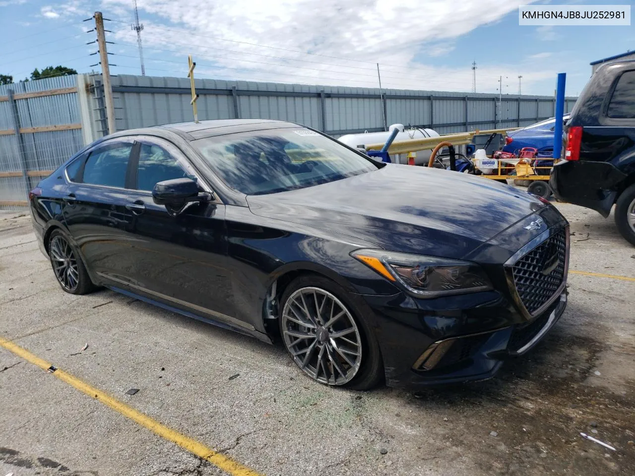 2018 Genesis G80 Sport VIN: KMHGN4JB8JU252981 Lot: 61566454