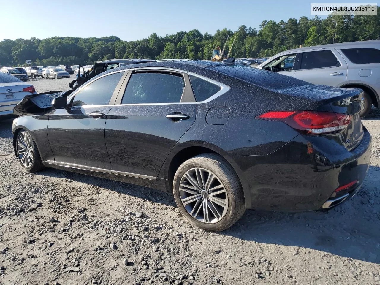 2018 Genesis G80 Base VIN: KMHGN4JE8JU235110 Lot: 61626204