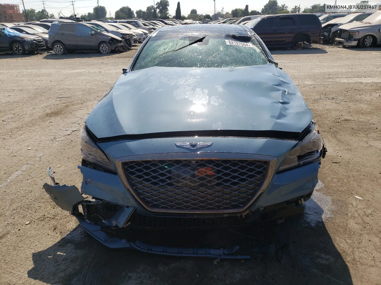 2018 Hyundai Genesis G80 Sport VIN: KMHGN4JB7JU237467 Lot: 62127564