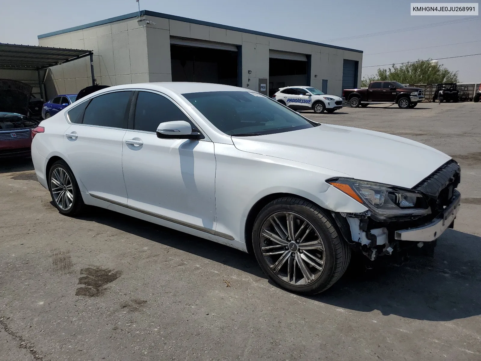 2018 Genesis G80 Base VIN: KMHGN4JE0JU268991 Lot: 63727724