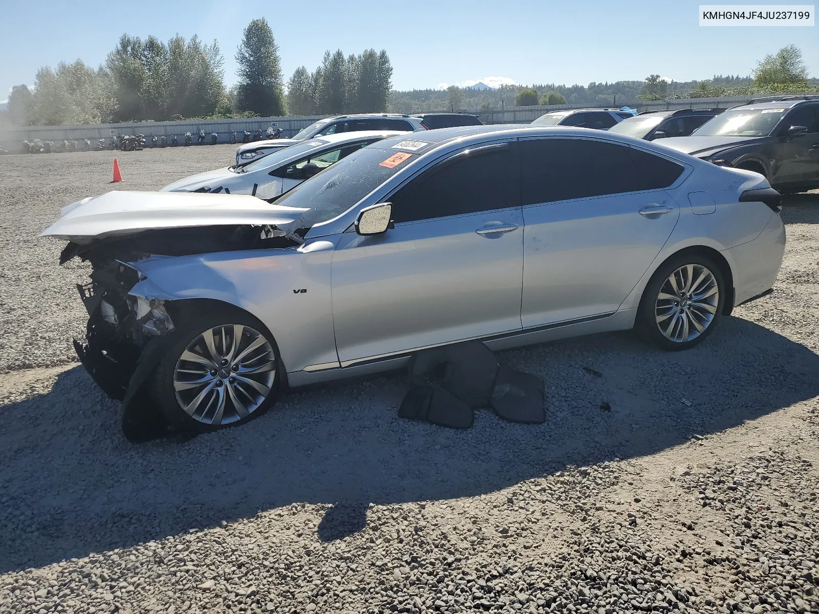 2018 Genesis G80 Ultimate VIN: KMHGN4JF4JU237199 Lot: 64062644