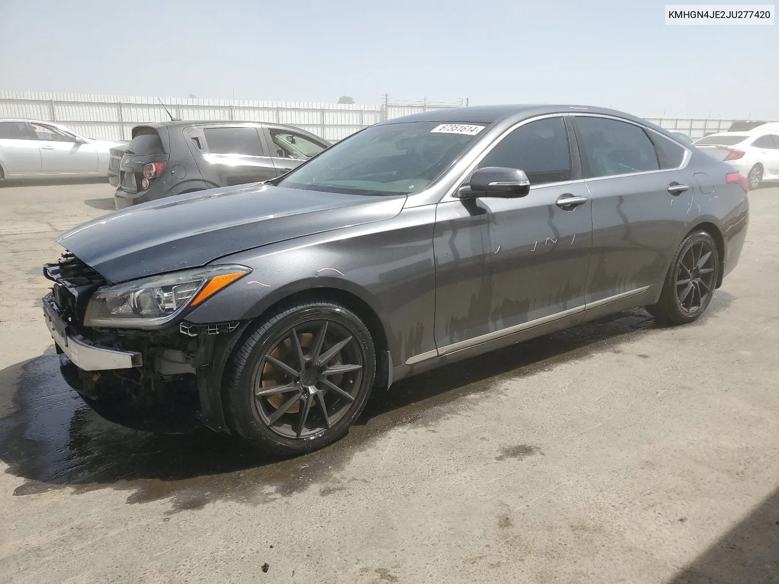 KMHGN4JE2JU277420 2018 Genesis G80 Base