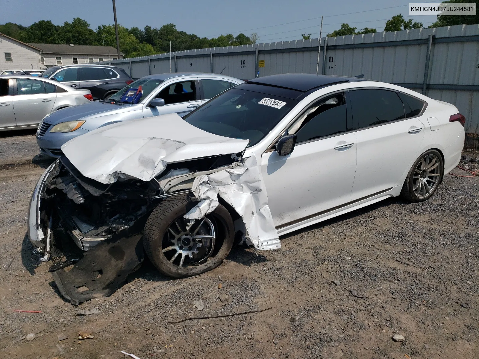 2018 Genesis G80 Sport VIN: KMHGN4JB7JU244581 Lot: 67610544