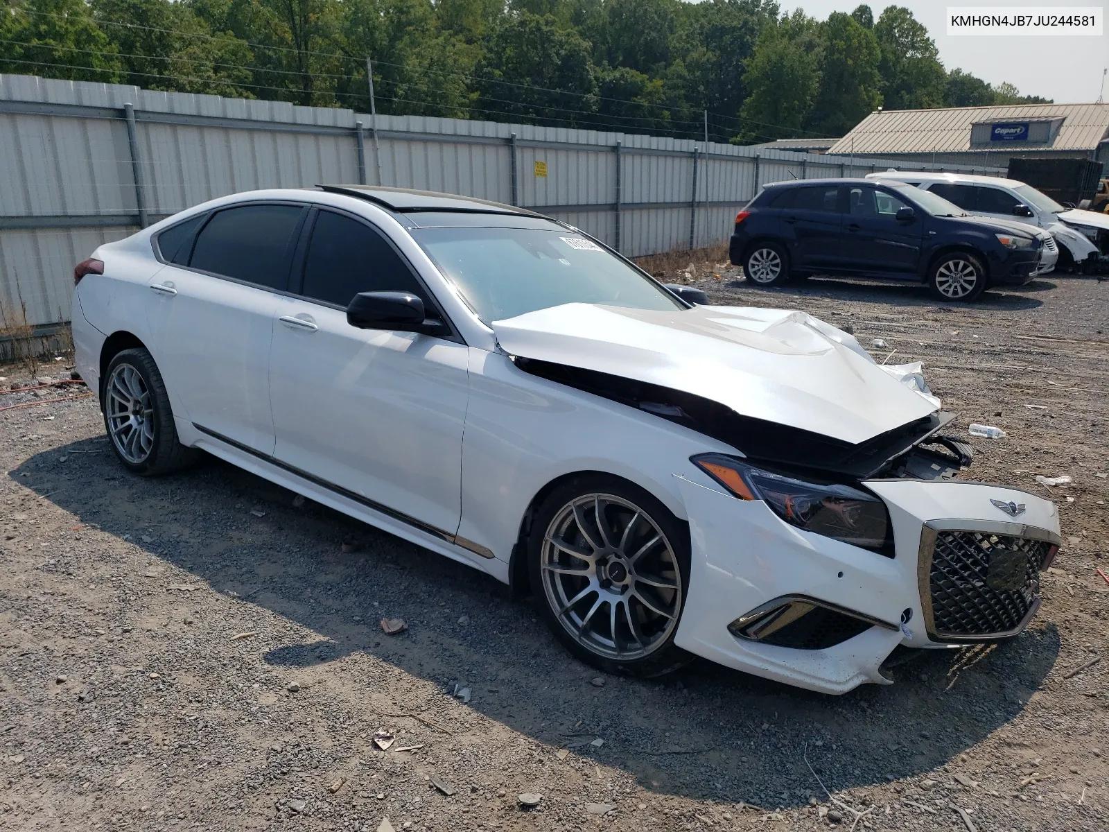 2018 Genesis G80 Sport VIN: KMHGN4JB7JU244581 Lot: 67610544