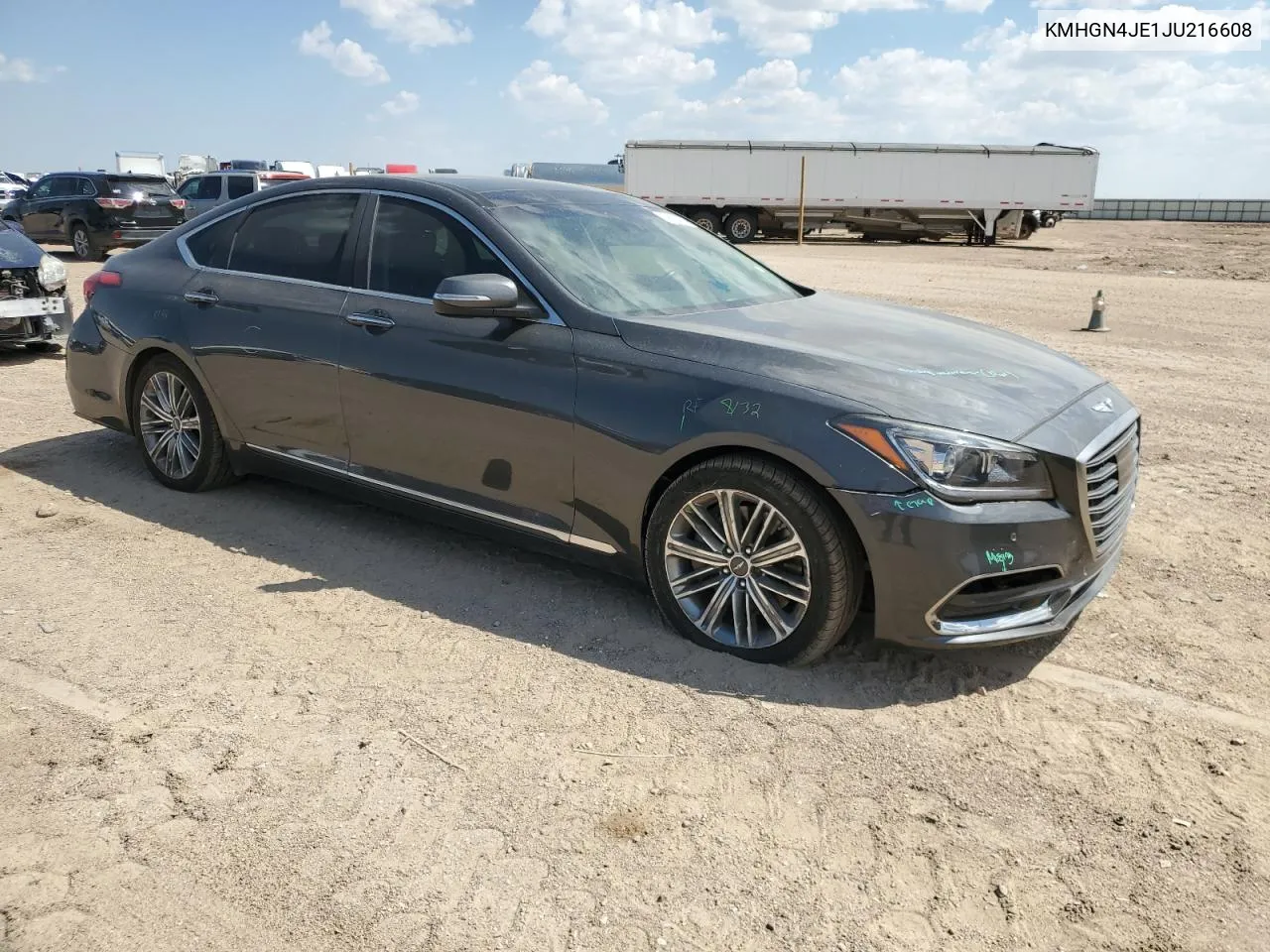 2018 Genesis G80 Base VIN: KMHGN4JE1JU216608 Lot: 69066284