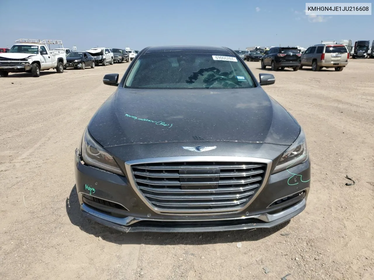 2018 Genesis G80 Base VIN: KMHGN4JE1JU216608 Lot: 69066284