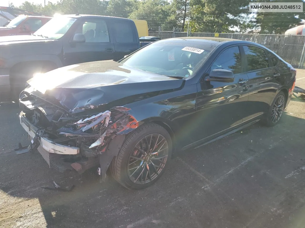 KMHGN4JB8JU248512 2018 Genesis G80 Sport