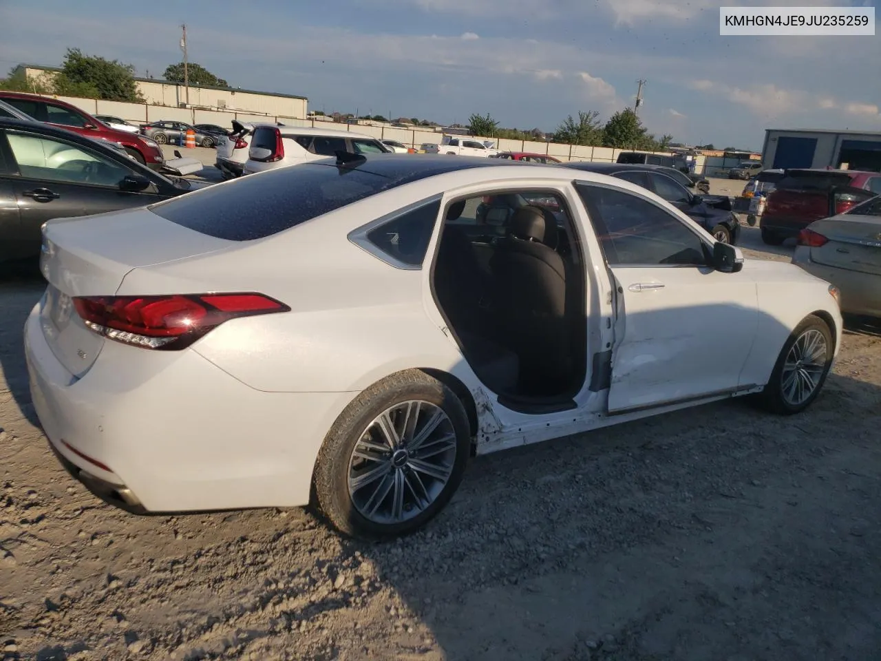 KMHGN4JE9JU235259 2018 Genesis G80 Base