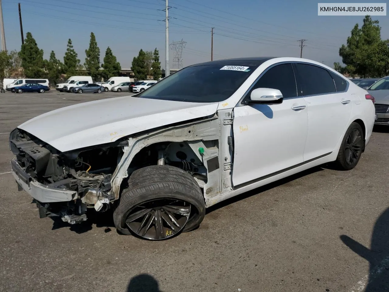 KMHGN4JE8JU262985 2018 Genesis G80 Base